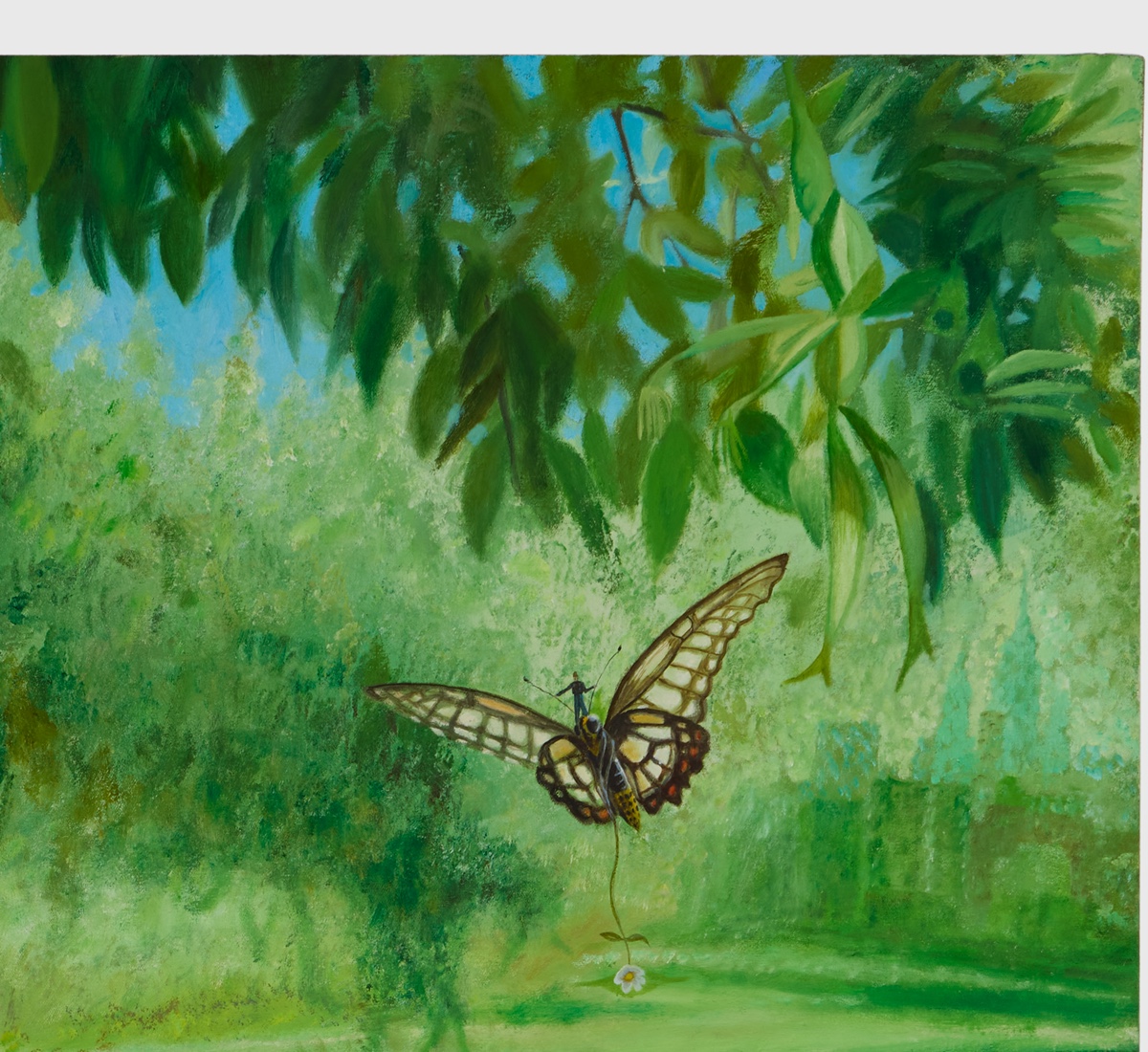 Detail — butterfly with rider